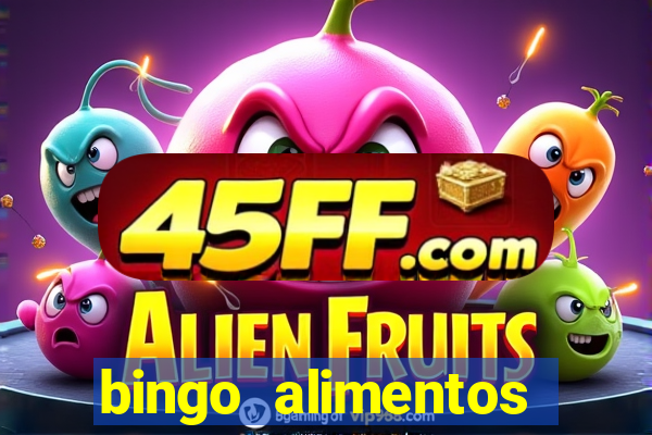bingo alimentos para imprimir